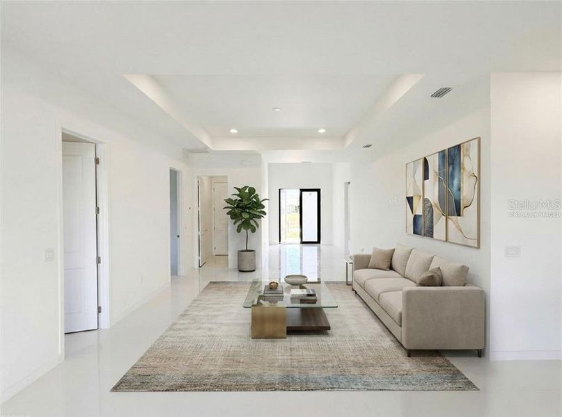 Furnished interior view inside a new home in , Cape Coral (Image 13).