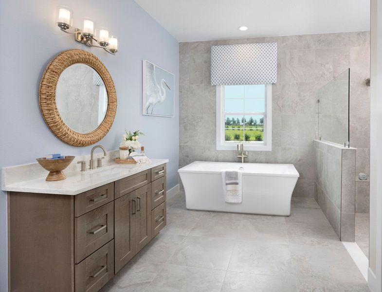 Representative furnished interior of a home built from the Key West II by Homes by WestBay in Crosswind Ranch, Parrish (Image 4).