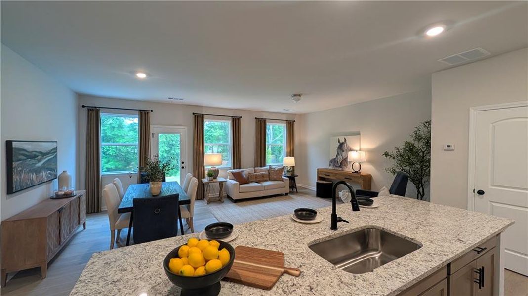 Furnished interior view inside a new home in Owen Preserve, Canton (Image 37).