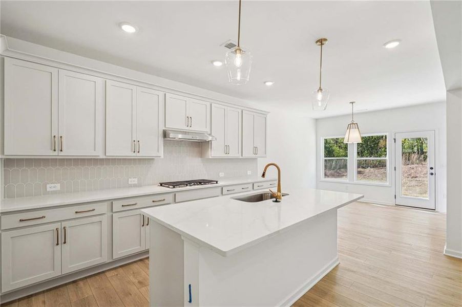 Furnished interior view inside a new home in The Estates at Casteel, Bethlehem (Image 6).