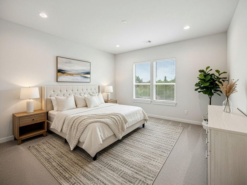 Furnished interior view inside a new home in Shepherd Heights, Houston (Image 11). Furnished interior view inside a new home in Shepherd Heights, Houston (Image 11).