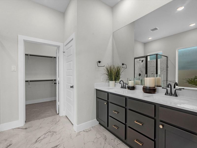 Furnished interior view inside a new home in Trillium 40′, Richmond (Image 12).