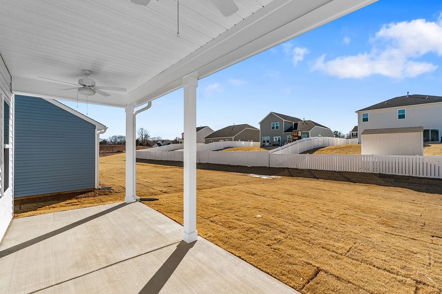 Exterior details and patio area of a home in Fieldstone, Lexington (Image 3).