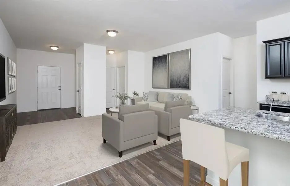 Furnished interior view inside a new home in Mango Hills, San Antonio (Image 4).