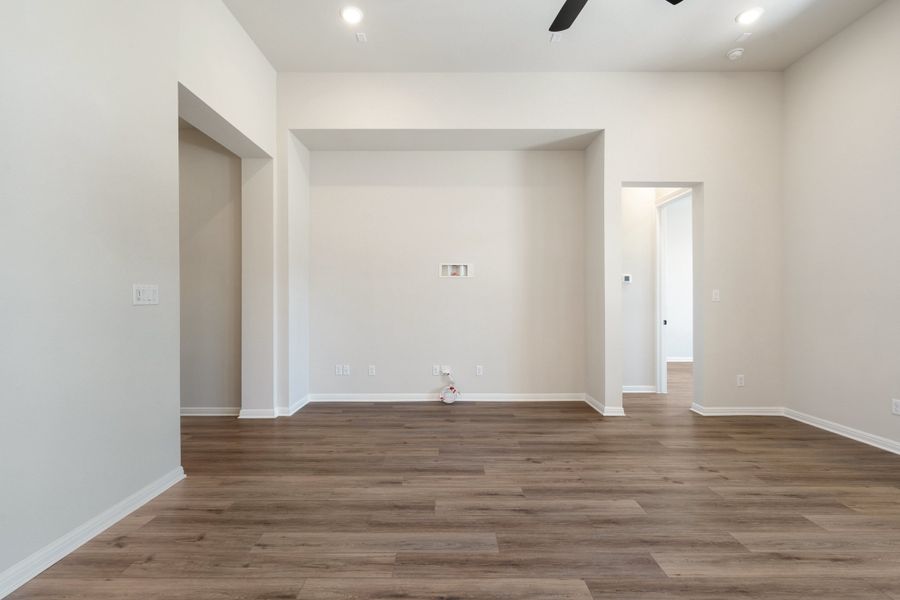 Representative unfurnished interior of a home built from the Sawgrass by Ashton Woods in Berry Creek Highlands, Georgetown (Image 32). Representative unfurnished interior of a home built from the Sawgrass by Ashton Woods in Berry Creek Highlands, Georgetown (Image 32).