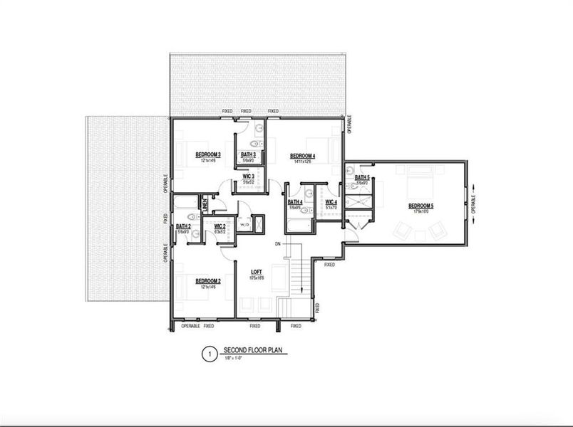 2D floor plan layout of this home in Aster, Roswell, GA (Image 6).