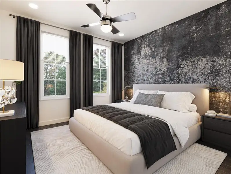 Furnished interior view inside a new home in Brookside Reserve, Alpharetta (Image 4). Furnished interior view inside a new home in Brookside Reserve, Alpharetta (Image 4).