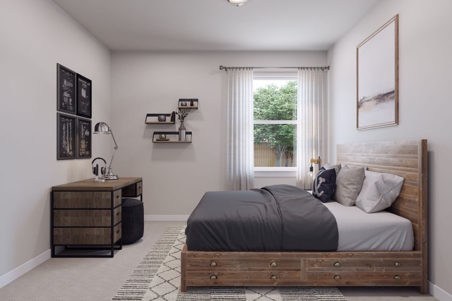 Representative furnished interior of a home built from the Foss by Tri Pointe Homes in Lariat, Liberty Hill (Image 15).