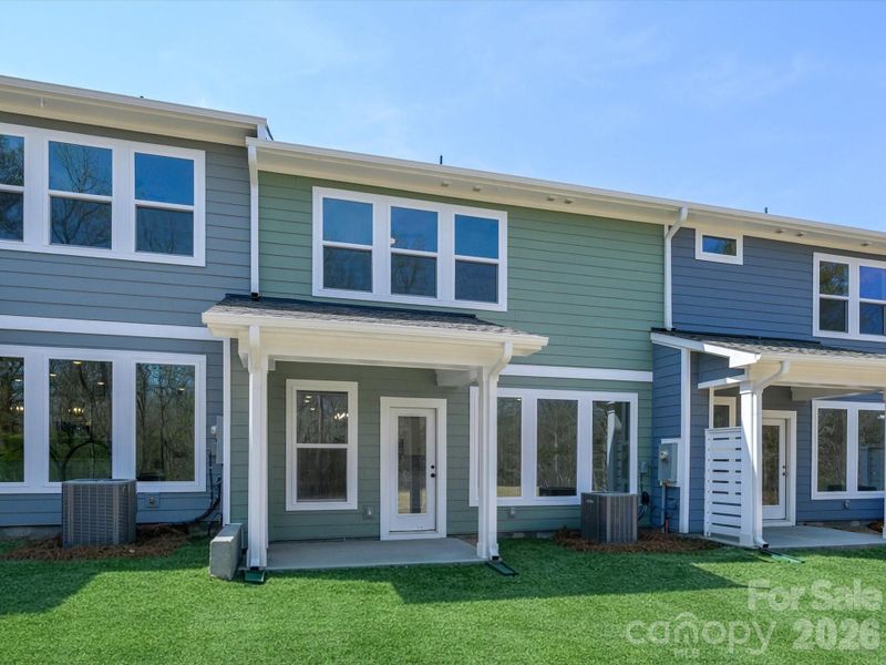 Exterior details and patio area of a home in Westview Towns, Waxhaw (Image 4).