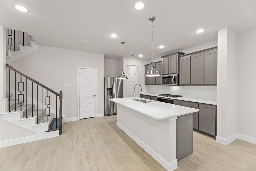 Representative exterior photo of a completed home built from the Buchanan by Impression Homes in Timber Ridge, Corinth, TX (Image 7). Representative exterior photo of a completed home built from the Buchanan by Impression Homes in Timber Ridge, Corinth, TX (Image 7).