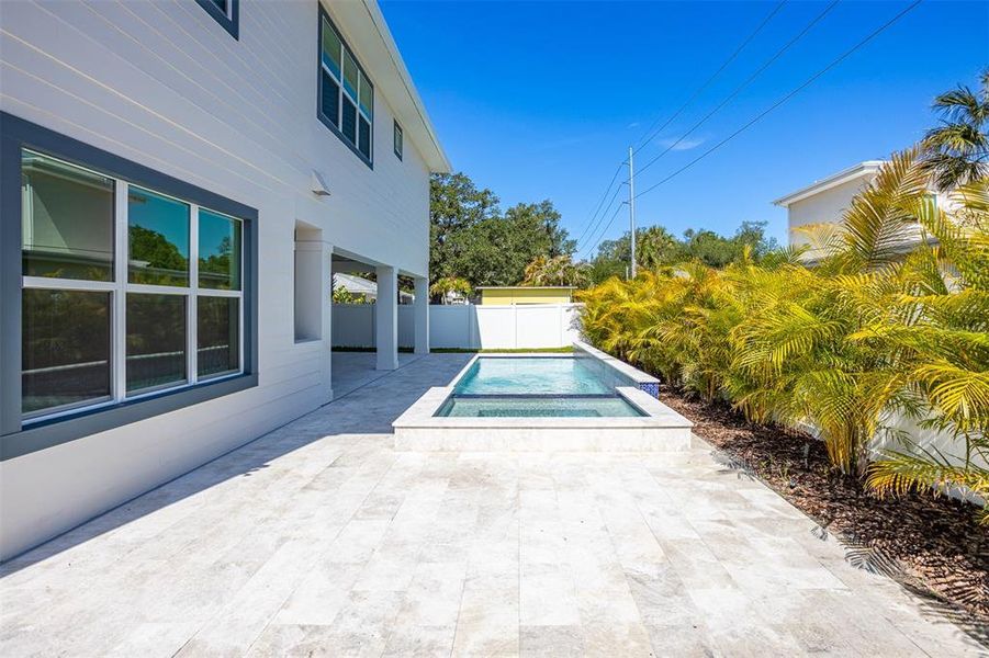 Exterior details and patio area of a home in , Tampa (Image 41).