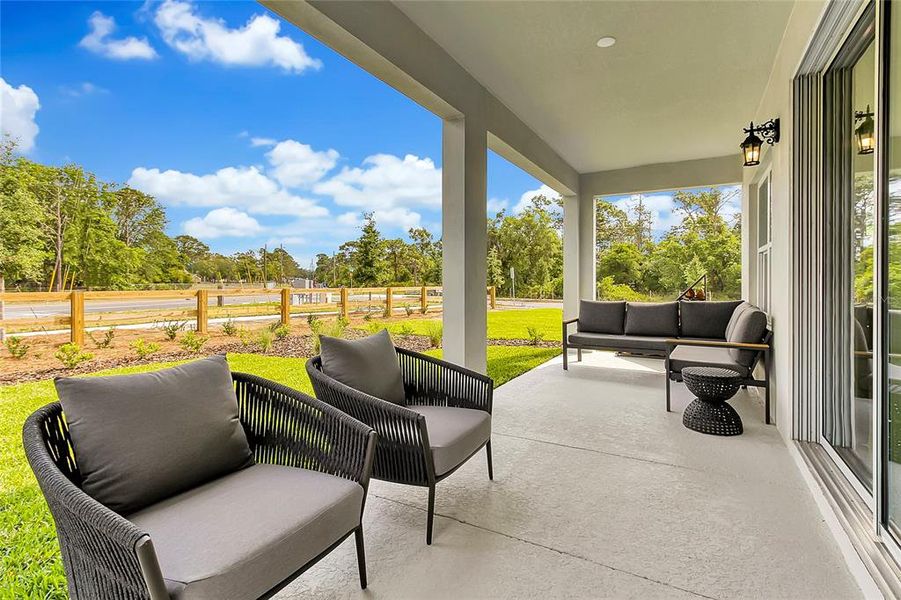 Exterior details and patio area of a home in Prairie Oaks, St. Cloud (Image 27).