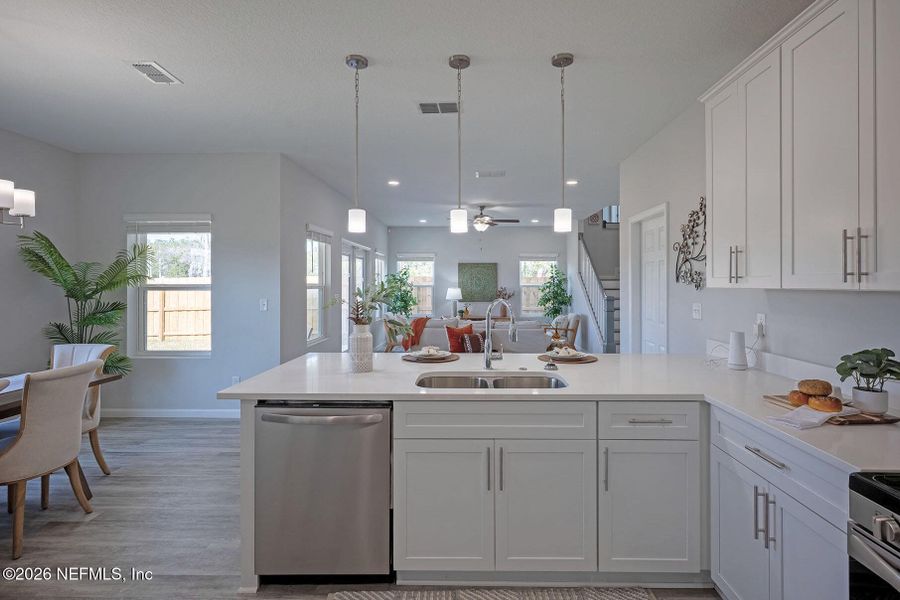 Furnished interior view inside a new home in , Jacksonville (Image 31).