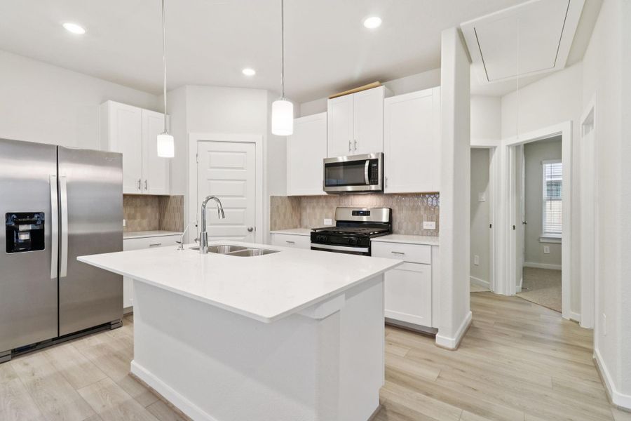 Photo is not of the actual home, but is an inspirational photo of builder’s model home and may depict options, furnishings, and/or decorator features that are not included