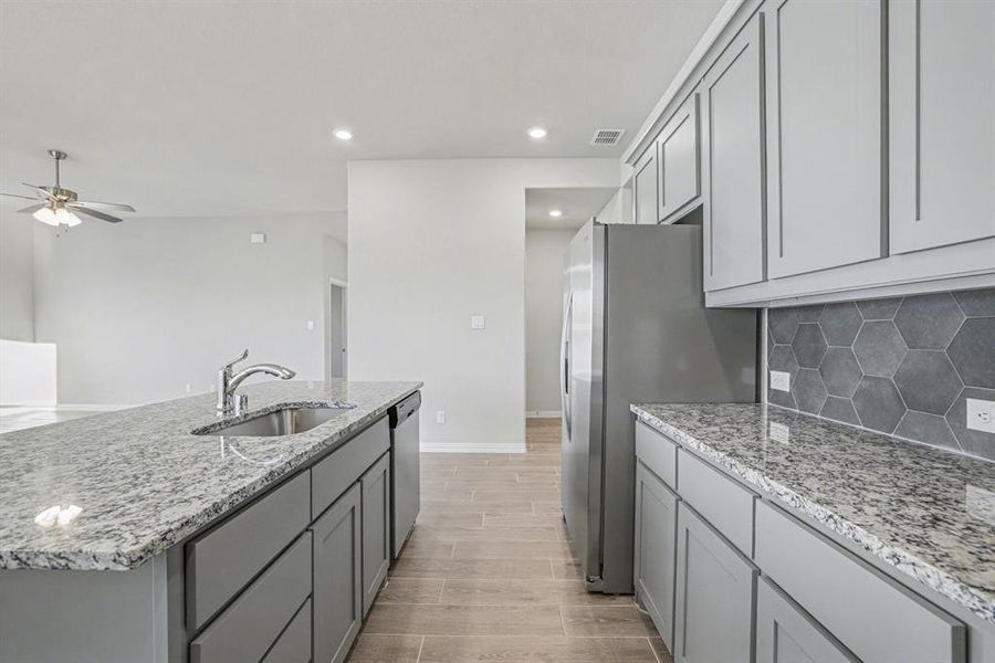 Furnished interior view inside a new home in Courts Of Bonnie Brae, Denton (Image 9). Furnished interior view inside a new home in Courts Of Bonnie Brae, Denton (Image 9).