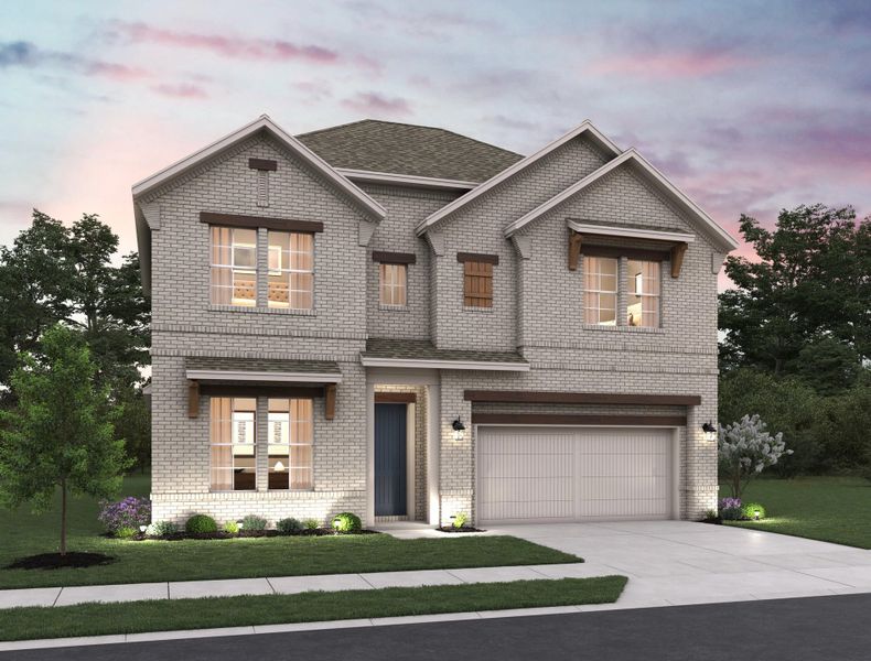 Representative exterior photo of a completed home built from the Graham by Ashton Woods in The Trails at Carmel, Pflugerville, TX (Image 20). Representative exterior photo of a completed home built from the Graham by Ashton Woods in The Trails at Carmel, Pflugerville, TX (Image 20).