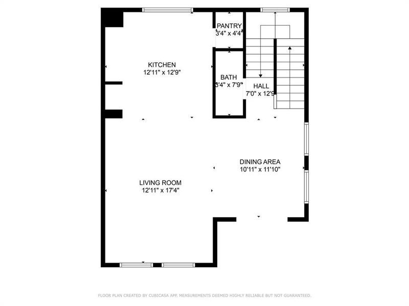 Second floor digital floor plan