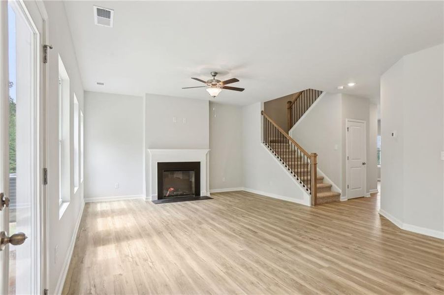 Spacious, unfurnished interior of a new home in The Hills at Cedar Creek, Winder (Image 29).