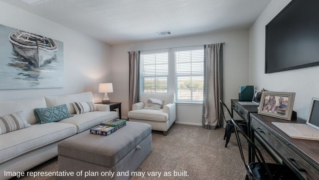 Furnished interior view inside a new home in Blue Ridge Ranch, San Antonio (Image 19).