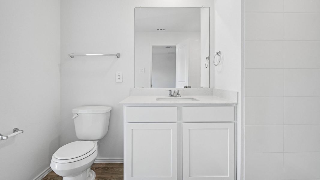 Furnished interior view inside a new home in Prairie Lakes, Buda (Image 11).