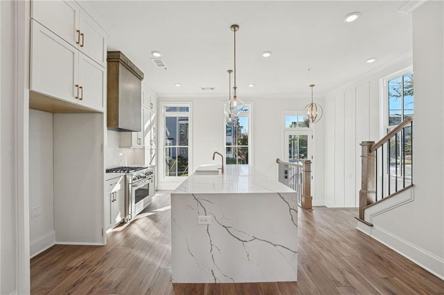 Furnished interior view inside a new home in Towns on Thompson, Alpharetta (Image 4).