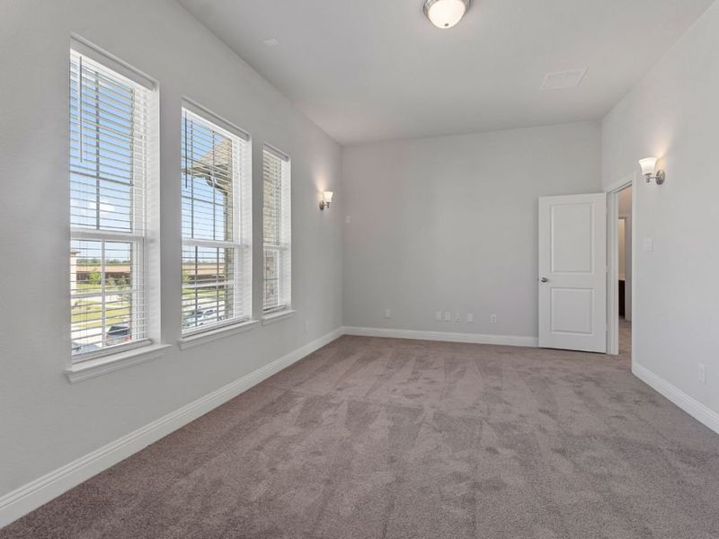 Representative unfurnished interior of a home built from the Weston by Landon Homes in East Village - Classic Series, Frisco (Image 35). Representative unfurnished interior of a home built from the Weston by Landon Homes in East Village - Classic Series, Frisco (Image 35).