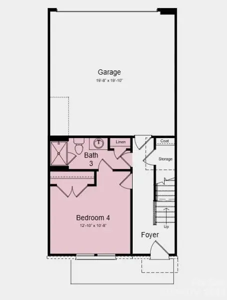 Additional Highlights Include: first floor bedroom and full bath in place of flex and half bath, storage on second floor, shower ledge and double recessed niche at primary bath.