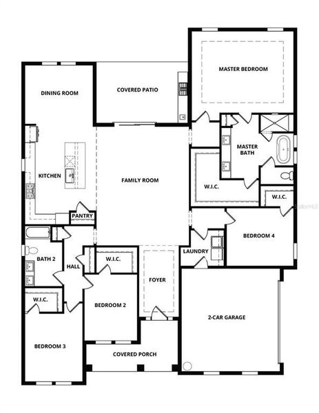 2D floor plan layout of this home in , Fruitland Park, FL (Image 5).