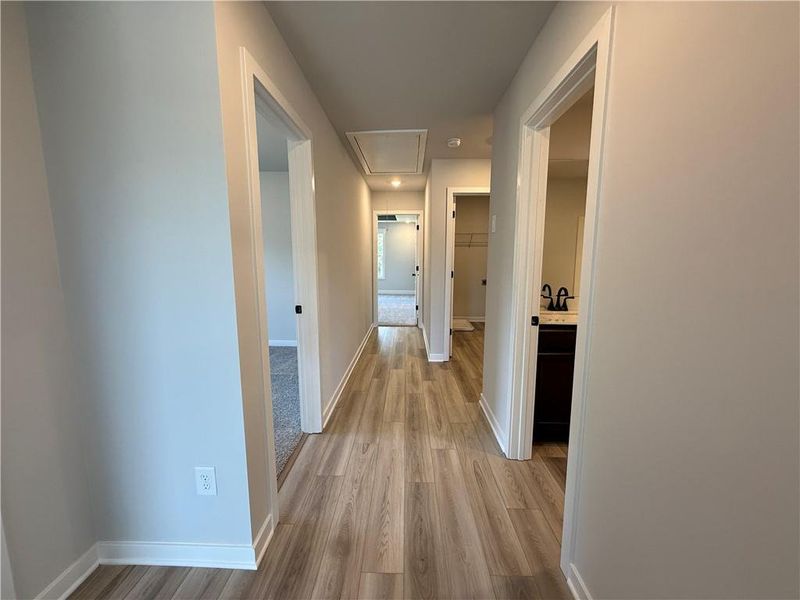 Spacious, unfurnished interior of a new home in The Towns at Auburn Station East, Auburn (Image 16). Spacious, unfurnished interior of a new home in The Towns at Auburn Station East, Auburn (Image 16).