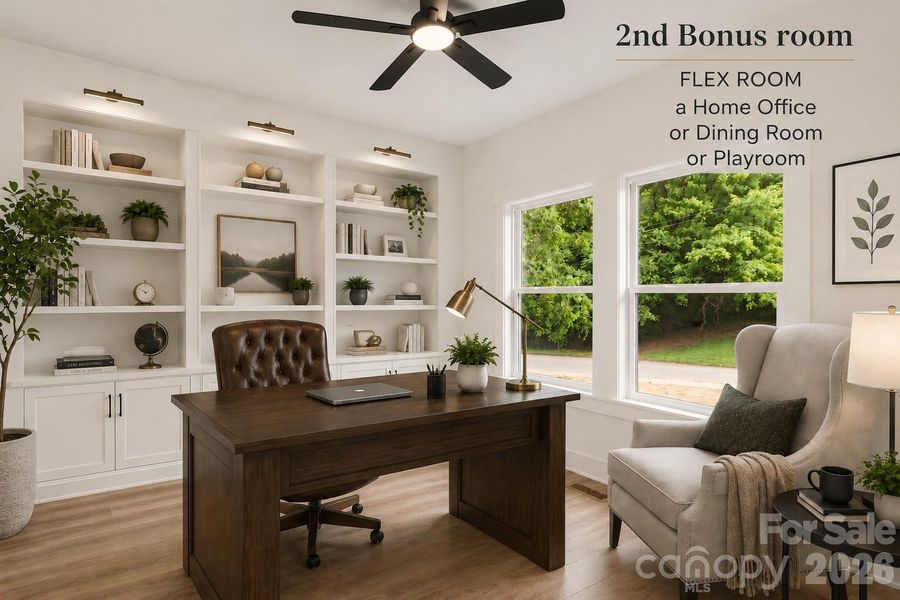 2nd Bonus Room or flex room. (Virtually staged.)