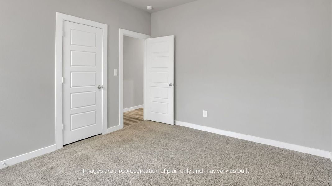 Representative unfurnished interior of a home built from the Jaxson by D.R. Horton in Mustang Ridge, Andrews (Image 25).
