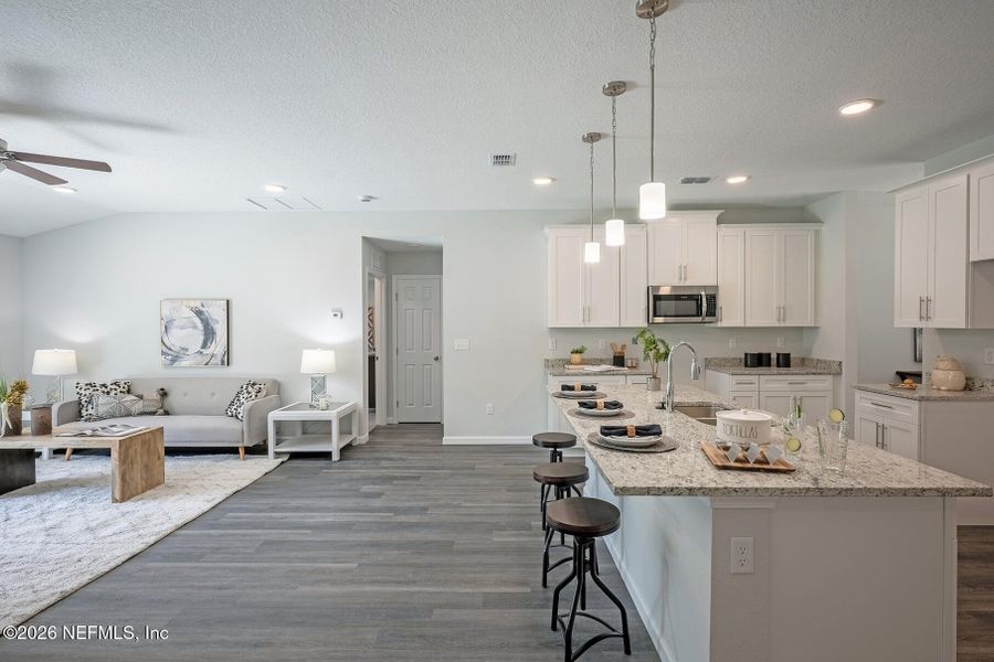Furnished interior view inside a new home in , Jacksonville (Image 16).