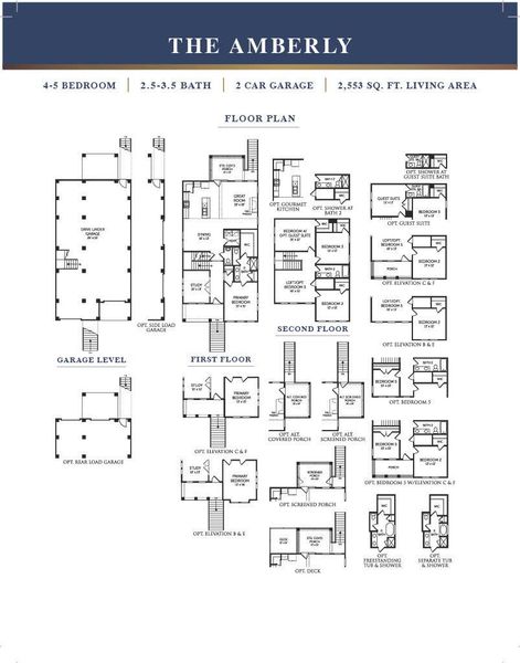 2D floor plan layout of this home in Miller's Crossing, Johns Island, SC (Image 5).