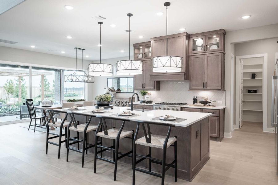 Representative furnished interior of a home built from the Milan by Tri Pointe Homes in Dunham Pointe, Cypress (Image 58).