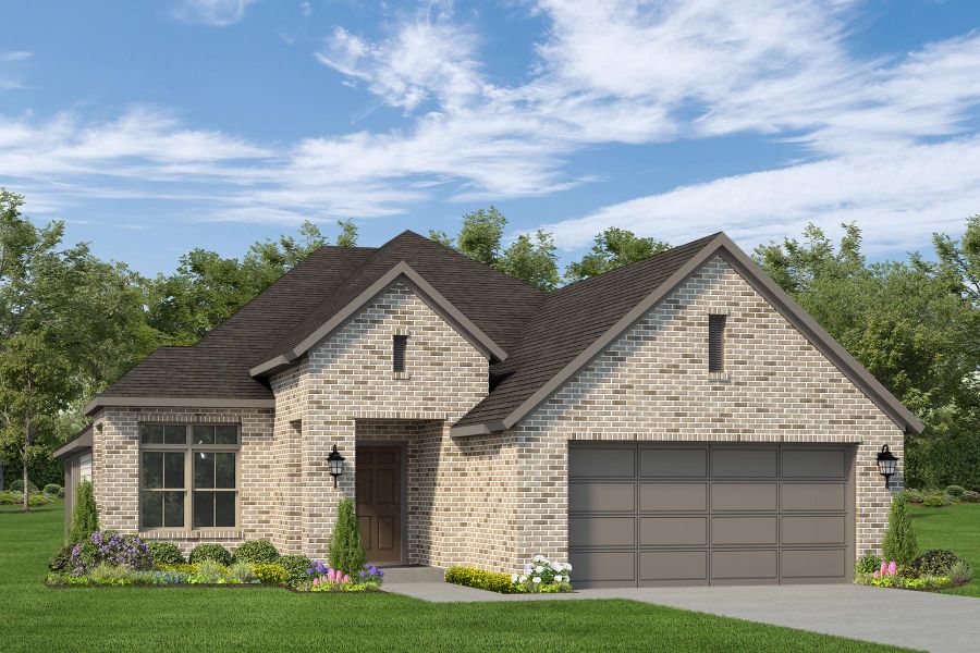 Representative exterior photo of a completed home built from the Aspen by Autograph Homes in Aldeana - Paintbrush Collection, Bonney, TX (Image 1).