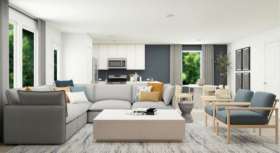 Pics are not of actual home.  They are a representative of a home of the same floor plan