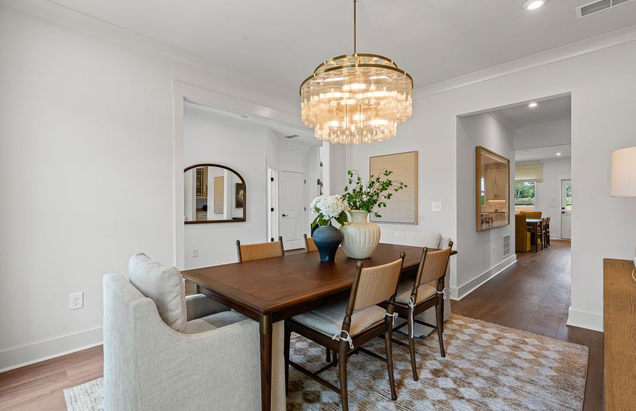 Furnished interior view inside a new home in Creekside at Skelton, Hoschton (Image 5).