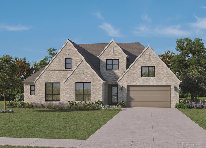 Representative exterior photo of a completed home built from the The Addison by Homebound in Park Place, Prosper, TX (Image 9).