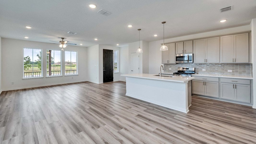 Representative furnished interior of a home built from the Guadalupe by DRB Homes in Spring Creek, Taylor (Image 16). Representative furnished interior of a home built from the Guadalupe by DRB Homes in Spring Creek, Taylor (Image 16).