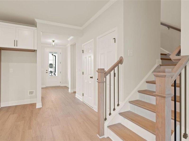 Spacious, unfurnished interior of a new home in Wehunt Meadows, Hoschton (Image 24). Spacious, unfurnished interior of a new home in Wehunt Meadows, Hoschton (Image 24).