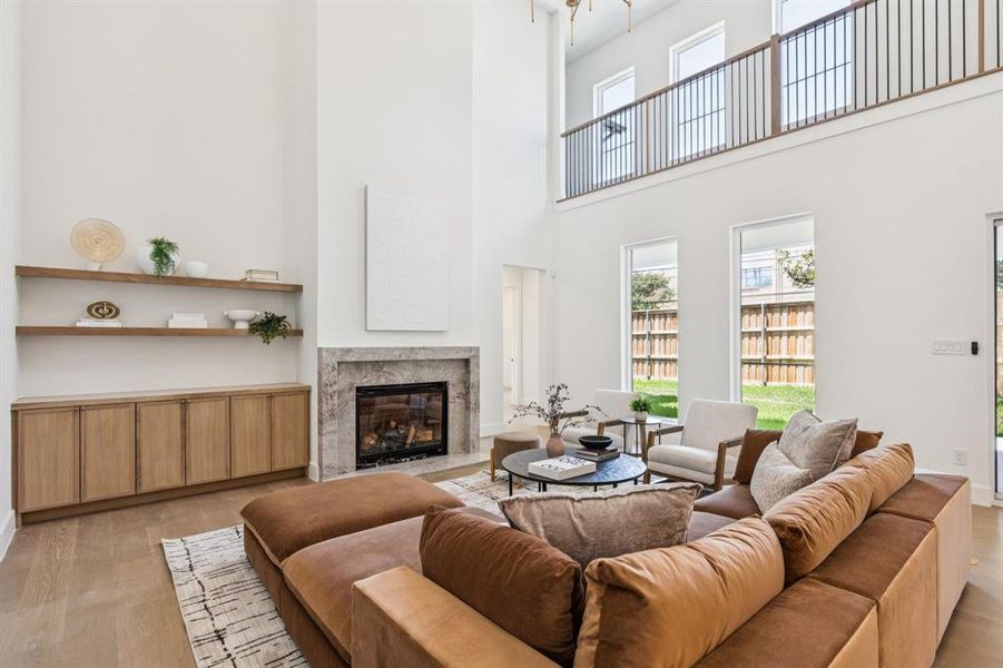 Furnished interior view inside a new home in , Dallas (Image 17).