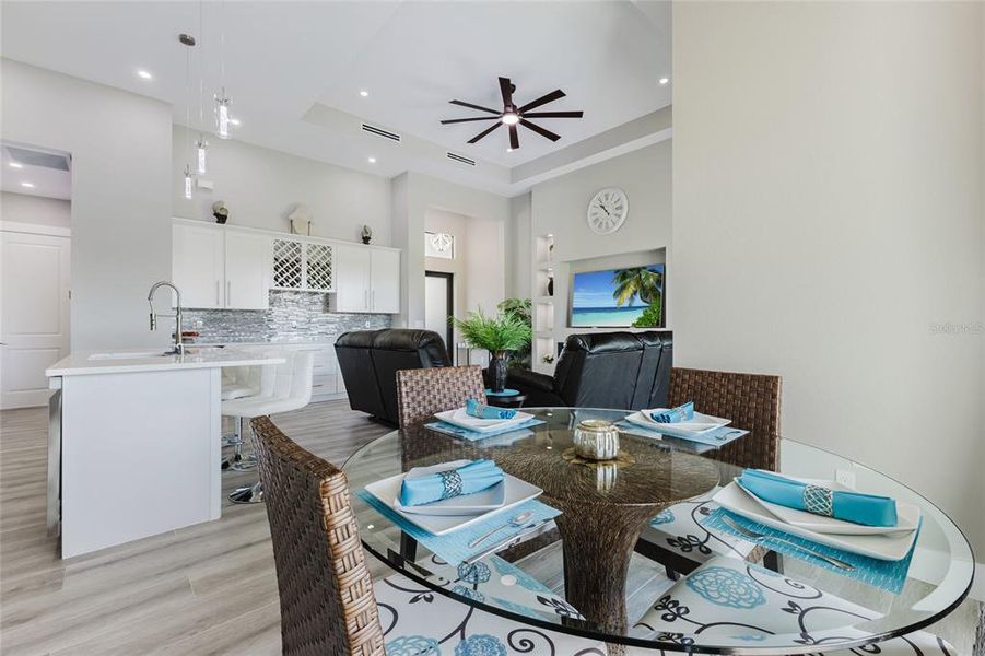 Furnished interior view inside a new home in , Cape Coral (Image 16). Furnished interior view inside a new home in , Cape Coral (Image 16).