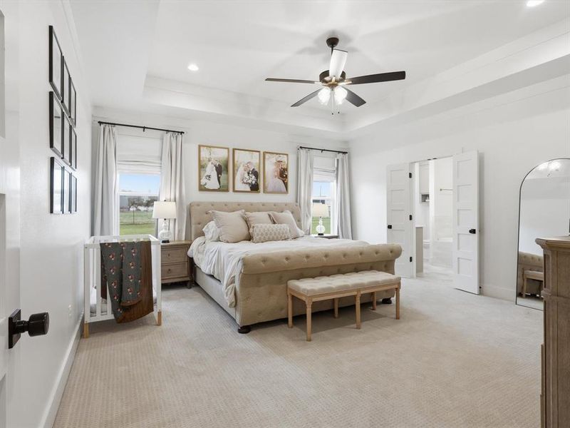 Furnished interior view inside a new home in , Weatherford (Image 27).