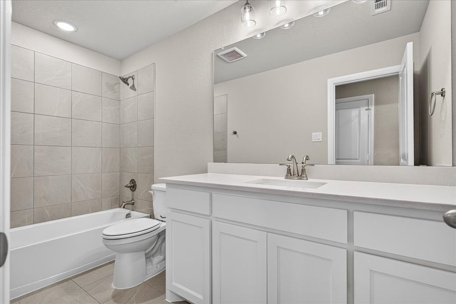 Furnished interior view inside a new home in The Ranches at Valley View, Springtown (Image 33).