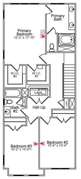 2D floor plan layout of this home in Six Oaks, Summerville, SC (Image 4).