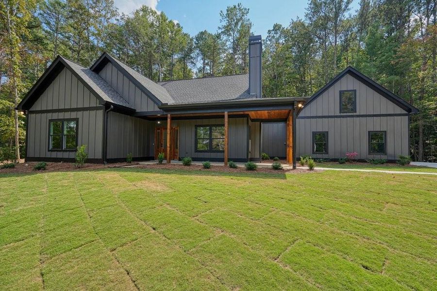 Front exterior of a new home in , Talking Rock, GA, highlighting curb appeal (Image 26).