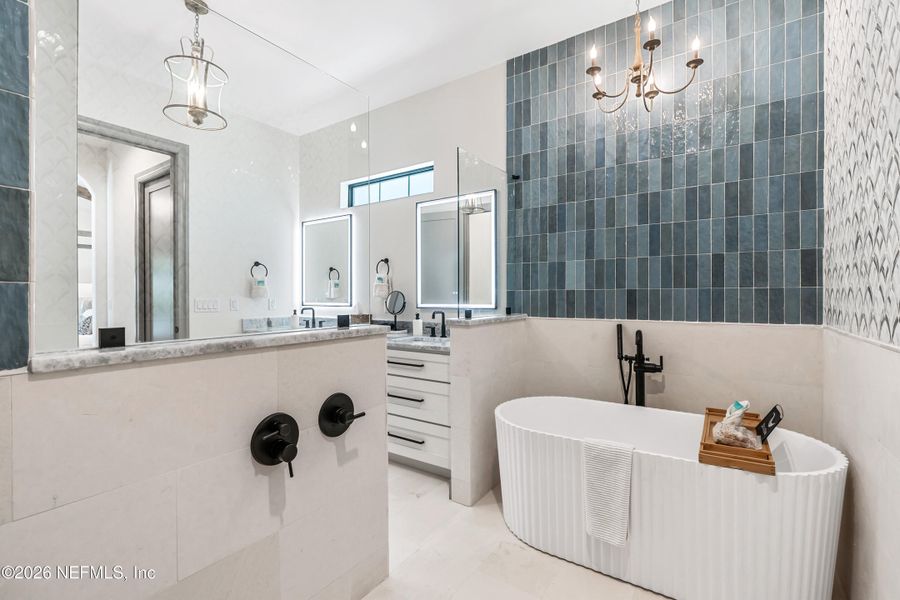 Furnished interior view inside a new home in , Palm Coast (Image 57).