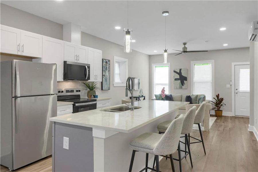 Furnished interior view inside a new home in , Atlanta (Image 8).