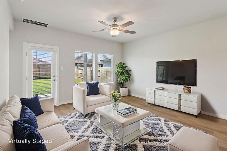Furnished interior view inside a new home in Landing Meadows - Traditional Series, New Caney (Image 8).