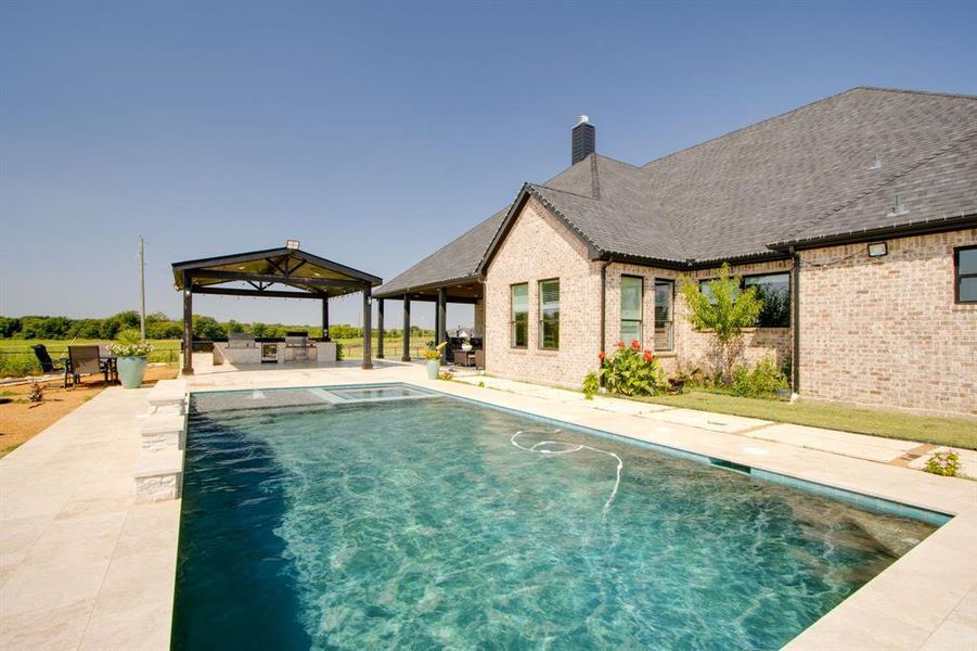 Front exterior of a new home in , Krum, TX, highlighting curb appeal (Image 18). Front exterior of a new home in , Krum, TX, highlighting curb appeal (Image 18).